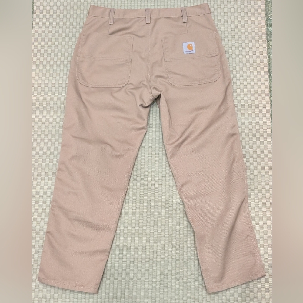 Carhartt WIP Work in Progress Abbott Pants Beige Men's Size 30 Made in Tunisia - Picture 2 of 6